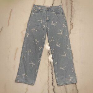 Flying Angel Bow Jeans